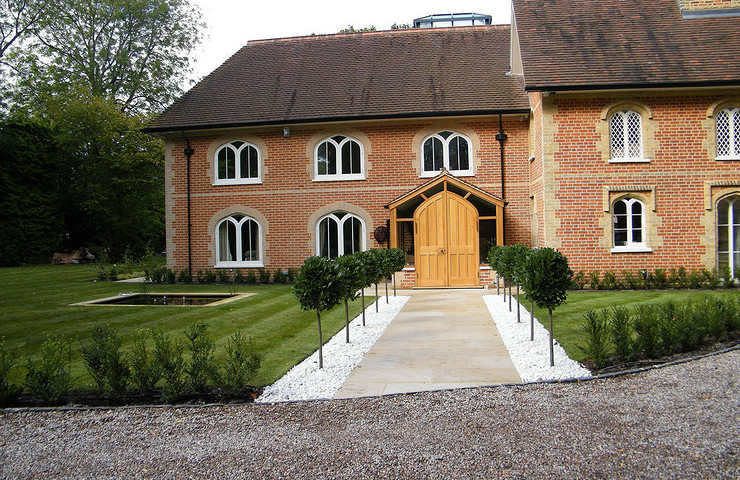 Large contemporary family garden Kingswood Surrey