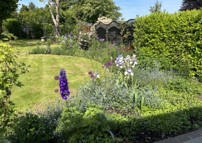 Larger borders allowing for layered planting