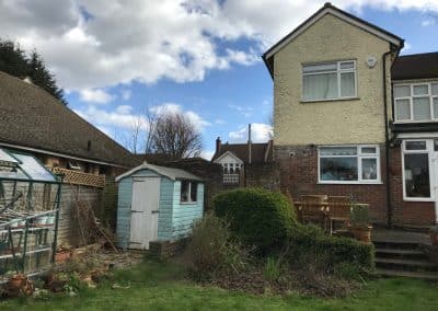 Before the garden transformation