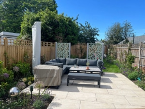 Modern family garden -Esher